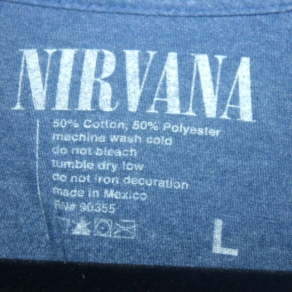 Nirvana Smiley Face T-Shirt L - Picture 3 of 4